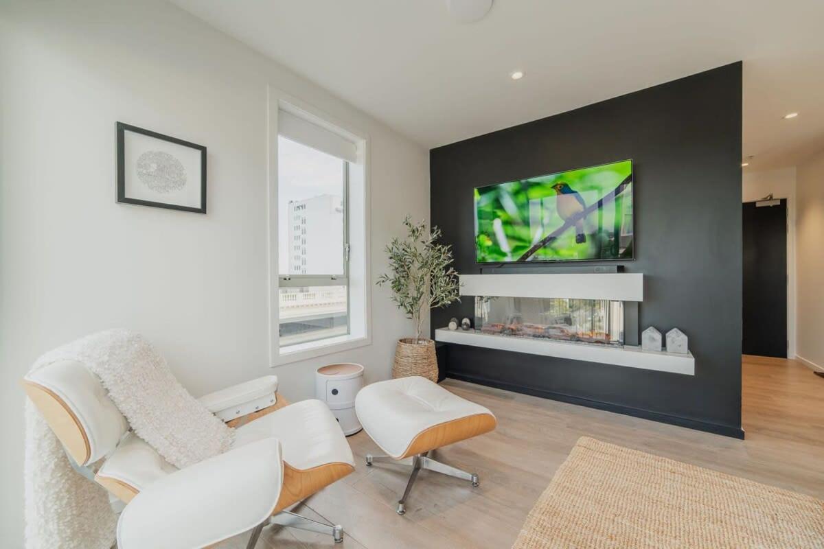 Penthouse Perfection - 2Br Elegance On Worcester St Christchurch Kültér fotó